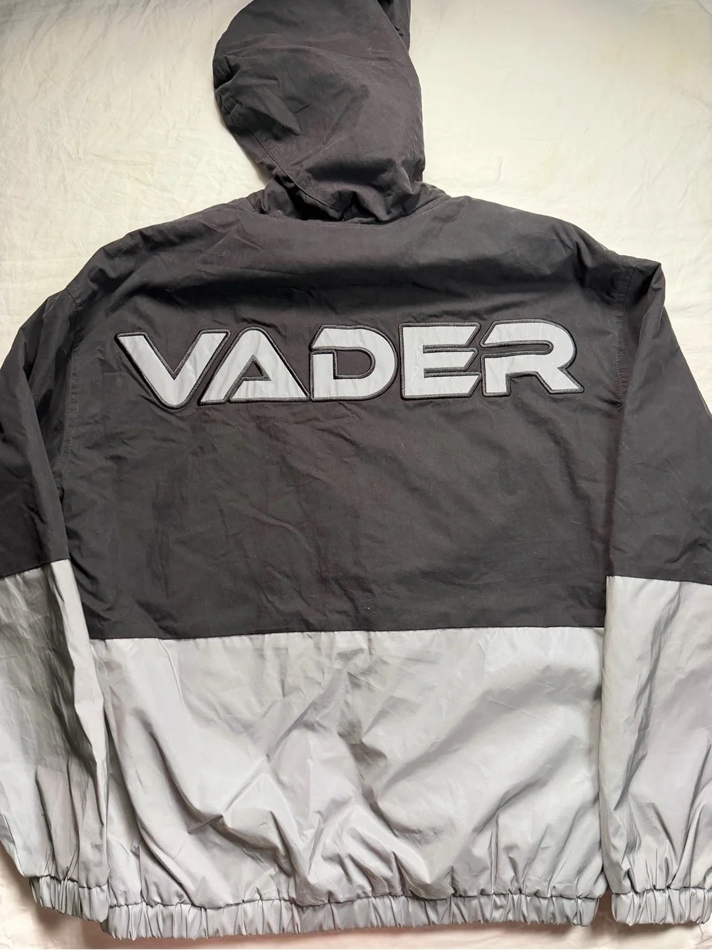 Star Wars Men's Black & Gray Hooded Windbreaker Jacket
